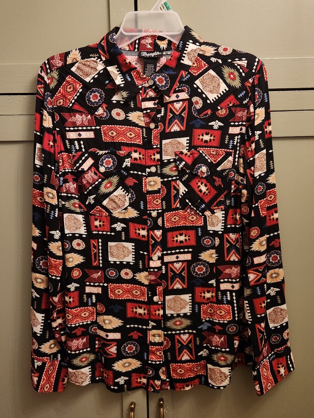 Wrangler Retro Southwestern Print Button Down Shirt